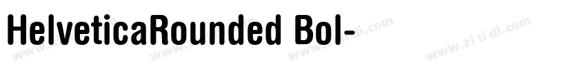 HelveticaRounded Bol字体转换